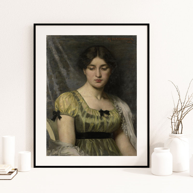 Beautiful Lady Portrait - Instant Printable Digital Download (Check Junk Mail)